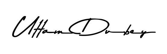 You should practise on your own different ways (Asem Kandis PERSONAL USE) to write your name (Uttam Dubey) in signature. Don't let someone else do it for you. Uttam Dubey signature style 9 images and pictures png