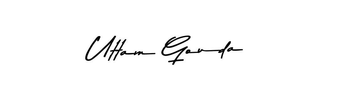 Similarly Asem Kandis PERSONAL USE is the best handwritten signature design. Signature creator online .You can use it as an online autograph creator for name Uttam Gouda. Uttam Gouda signature style 9 images and pictures png