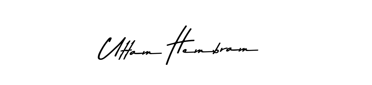 Similarly Asem Kandis PERSONAL USE is the best handwritten signature design. Signature creator online .You can use it as an online autograph creator for name Uttam Hembram. Uttam Hembram signature style 9 images and pictures png