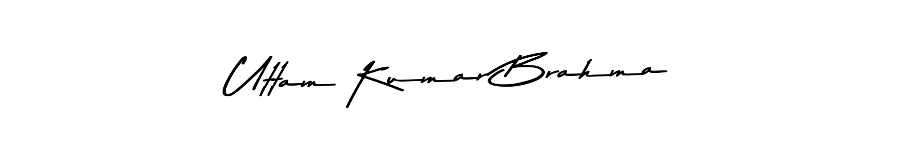 Use a signature maker to create a handwritten signature online. With this signature software, you can design (Asem Kandis PERSONAL USE) your own signature for name Uttam Kumar Brahma. Uttam Kumar Brahma signature style 9 images and pictures png