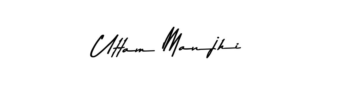 Use a signature maker to create a handwritten signature online. With this signature software, you can design (Asem Kandis PERSONAL USE) your own signature for name Uttam Manjhi. Uttam Manjhi signature style 9 images and pictures png