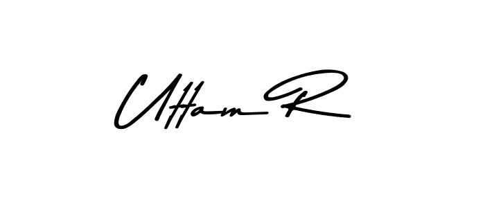 Use a signature maker to create a handwritten signature online. With this signature software, you can design (Asem Kandis PERSONAL USE) your own signature for name Uttam R. Uttam R signature style 9 images and pictures png
