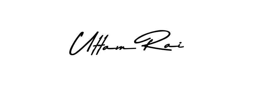 How to make Uttam Rai name signature. Use Asem Kandis PERSONAL USE style for creating short signs online. This is the latest handwritten sign. Uttam Rai signature style 9 images and pictures png