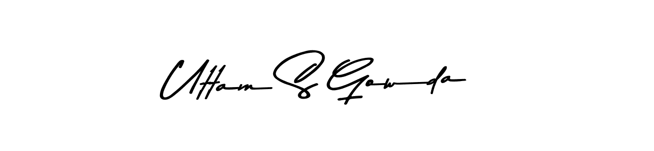 It looks lik you need a new signature style for name Uttam S Gowda. Design unique handwritten (Asem Kandis PERSONAL USE) signature with our free signature maker in just a few clicks. Uttam S Gowda signature style 9 images and pictures png