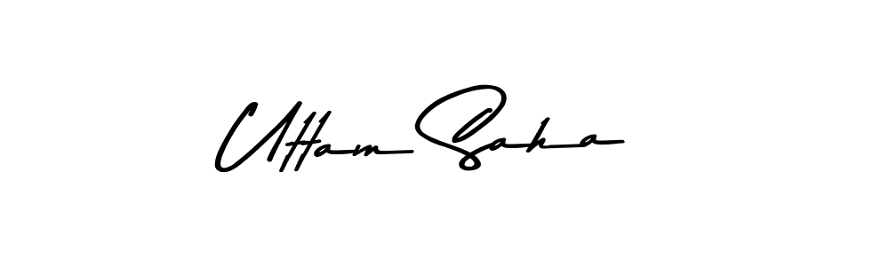 Make a beautiful signature design for name Uttam Saha. Use this online signature maker to create a handwritten signature for free. Uttam Saha signature style 9 images and pictures png