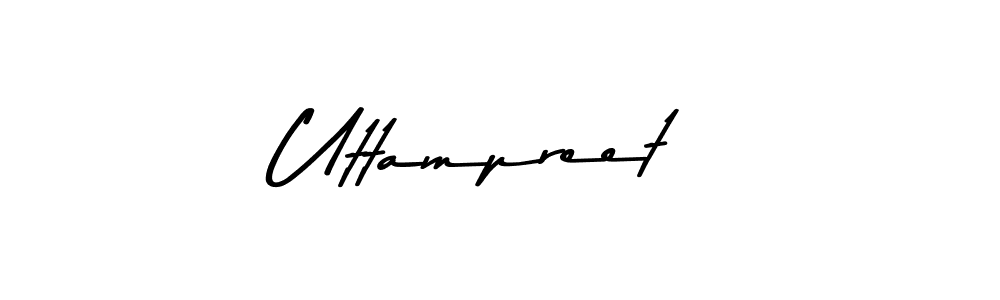 You should practise on your own different ways (Asem Kandis PERSONAL USE) to write your name (Uttampreet) in signature. don't let someone else do it for you. Uttampreet signature style 9 images and pictures png