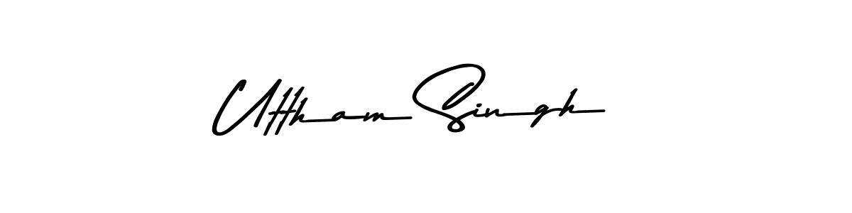 Similarly Asem Kandis PERSONAL USE is the best handwritten signature design. Signature creator online .You can use it as an online autograph creator for name Uttham Singh. Uttham Singh signature style 9 images and pictures png