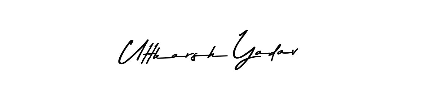 Similarly Asem Kandis PERSONAL USE is the best handwritten signature design. Signature creator online .You can use it as an online autograph creator for name Uttkarsh Yadav. Uttkarsh Yadav signature style 9 images and pictures png