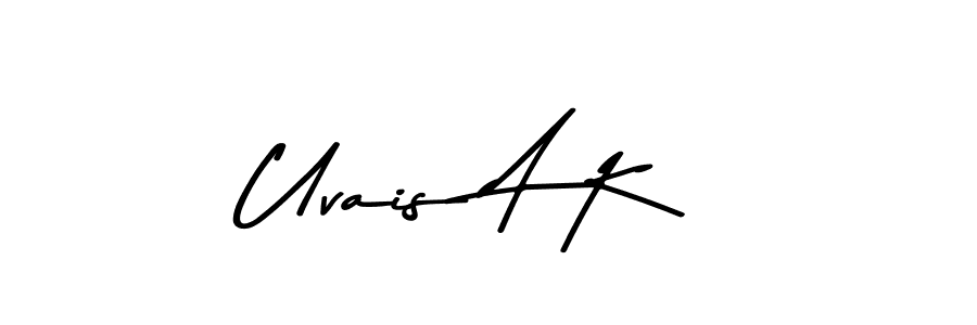 Best and Professional Signature Style for Uvais A K. Asem Kandis PERSONAL USE Best Signature Style Collection. Uvais A K signature style 9 images and pictures png