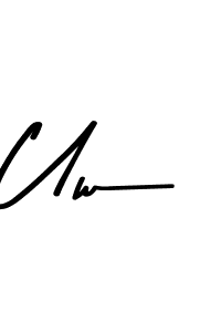 This is the best signature style for the Uw name. Also you like these signature font (Asem Kandis PERSONAL USE). Mix name signature. Uw signature style 9 images and pictures png