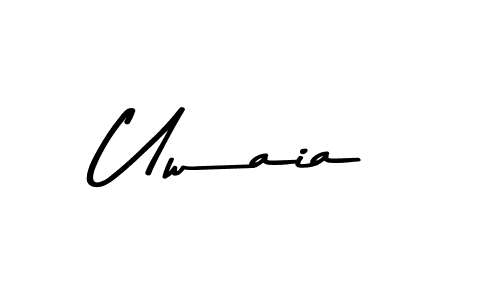 Uwaia stylish signature style. Best Handwritten Sign (Asem Kandis PERSONAL USE) for my name. Handwritten Signature Collection Ideas for my name Uwaia. Uwaia signature style 9 images and pictures png