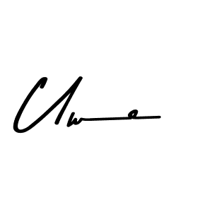 Use a signature maker to create a handwritten signature online. With this signature software, you can design (Asem Kandis PERSONAL USE) your own signature for name Uwe. Uwe signature style 9 images and pictures png