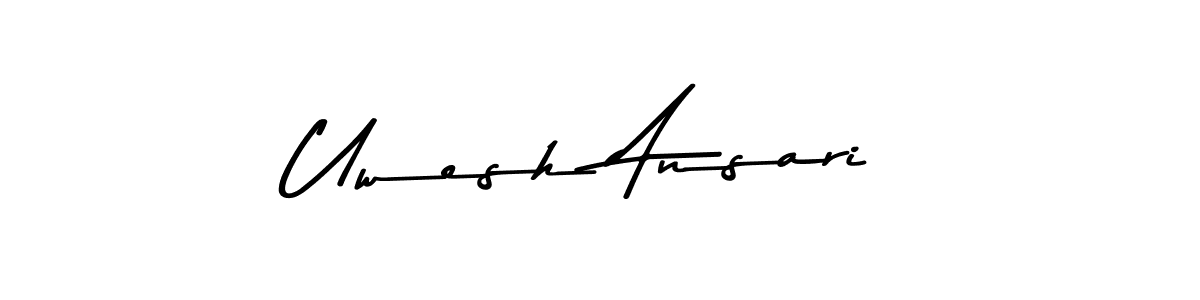 Make a beautiful signature design for name Uwesh Ansari. With this signature (Asem Kandis PERSONAL USE) style, you can create a handwritten signature for free. Uwesh Ansari signature style 9 images and pictures png