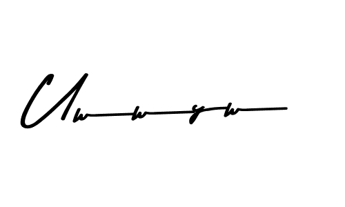 Use a signature maker to create a handwritten signature online. With this signature software, you can design (Asem Kandis PERSONAL USE) your own signature for name Uwwyw. Uwwyw signature style 9 images and pictures png