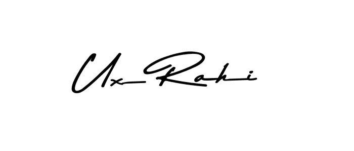 Also You can easily find your signature by using the search form. We will create Ux Rahi name handwritten signature images for you free of cost using Asem Kandis PERSONAL USE sign style. Ux Rahi signature style 9 images and pictures png