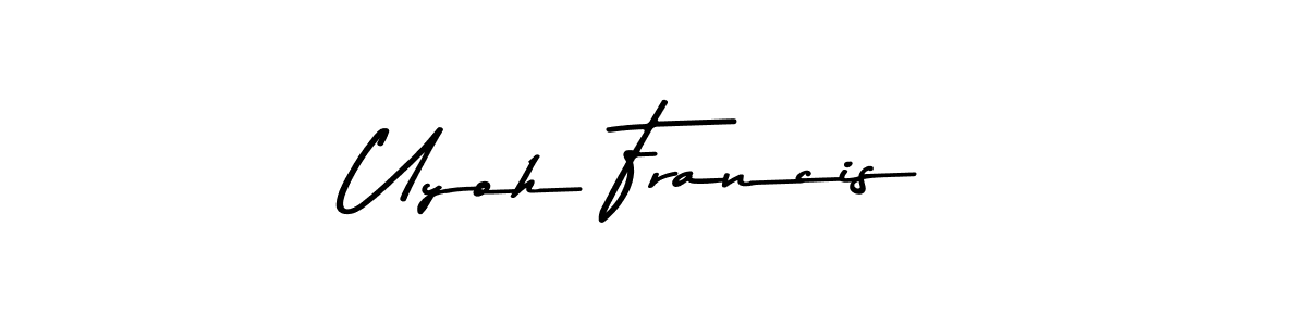 Make a beautiful signature design for name Uyoh Francis. Use this online signature maker to create a handwritten signature for free. Uyoh Francis signature style 9 images and pictures png