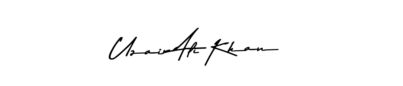 The best way (Asem Kandis PERSONAL USE) to make a short signature is to pick only two or three words in your name. The name Uzair Ali Khan include a total of six letters. For converting this name. Uzair Ali Khan signature style 9 images and pictures png