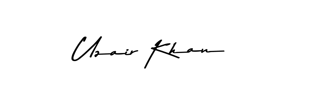 Make a beautiful signature design for name Uzair Khan. With this signature (Asem Kandis PERSONAL USE) style, you can create a handwritten signature for free. Uzair Khan signature style 9 images and pictures png