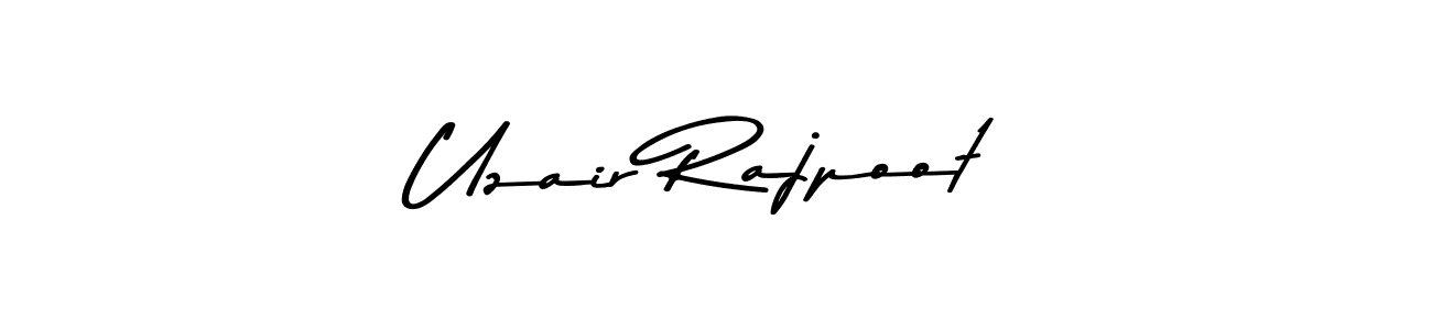 if you are searching for the best signature style for your name Uzair Rajpoot. so please give up your signature search. here we have designed multiple signature styles  using Asem Kandis PERSONAL USE. Uzair Rajpoot signature style 9 images and pictures png