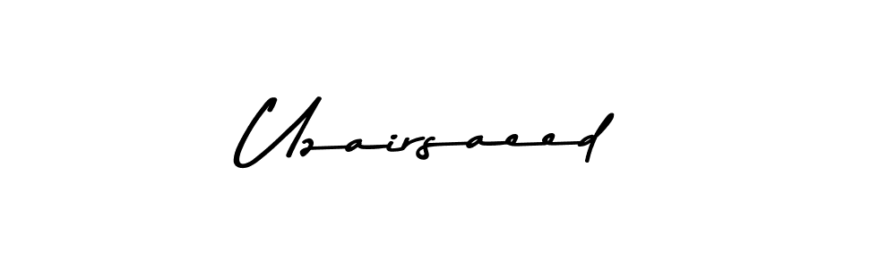 if you are searching for the best signature style for your name Uzairsaeed. so please give up your signature search. here we have designed multiple signature styles  using Asem Kandis PERSONAL USE. Uzairsaeed signature style 9 images and pictures png
