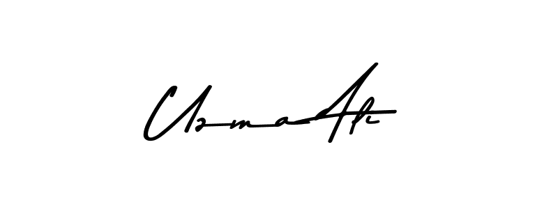 The best way (Asem Kandis PERSONAL USE) to make a short signature is to pick only two or three words in your name. The name Uzma Ali include a total of six letters. For converting this name. Uzma Ali signature style 9 images and pictures png