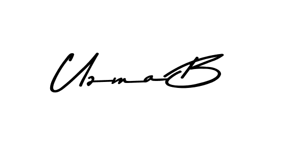 How to make Uzma B signature? Asem Kandis PERSONAL USE is a professional autograph style. Create handwritten signature for Uzma B name. Uzma B signature style 9 images and pictures png