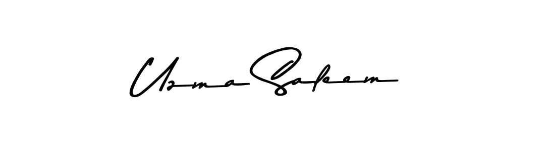 How to make Uzma Saleem signature? Asem Kandis PERSONAL USE is a professional autograph style. Create handwritten signature for Uzma Saleem name. Uzma Saleem signature style 9 images and pictures png