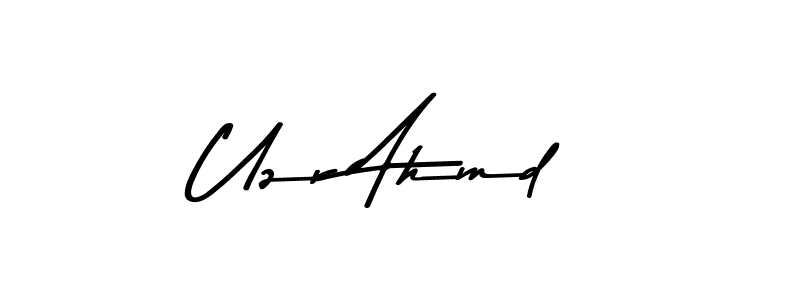 Design your own signature with our free online signature maker. With this signature software, you can create a handwritten (Asem Kandis PERSONAL USE) signature for name Uzr Ahmd. Uzr Ahmd signature style 9 images and pictures png