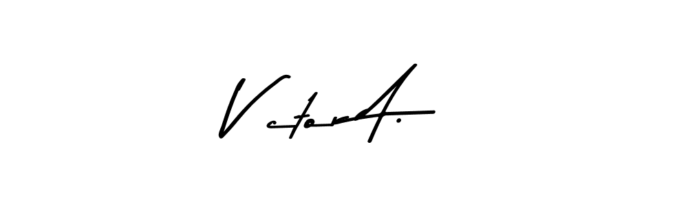 How to make Víctor A. signature? Asem Kandis PERSONAL USE is a professional autograph style. Create handwritten signature for Víctor A. name. Víctor A. signature style 9 images and pictures png
