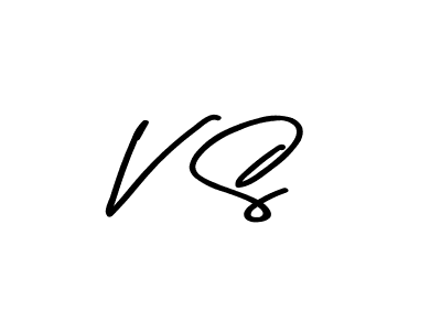 Make a beautiful signature design for name V  S. With this signature (Asem Kandis PERSONAL USE) style, you can create a handwritten signature for free. V  S signature style 9 images and pictures png