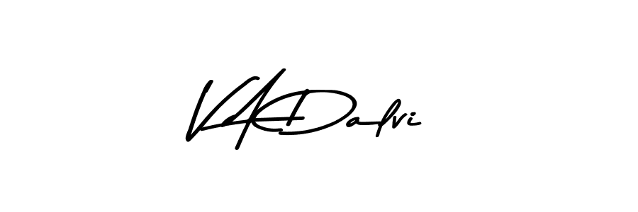Asem Kandis PERSONAL USE is a professional signature style that is perfect for those who want to add a touch of class to their signature. It is also a great choice for those who want to make their signature more unique. Get V A Dalvi name to fancy signature for free. V A Dalvi signature style 9 images and pictures png