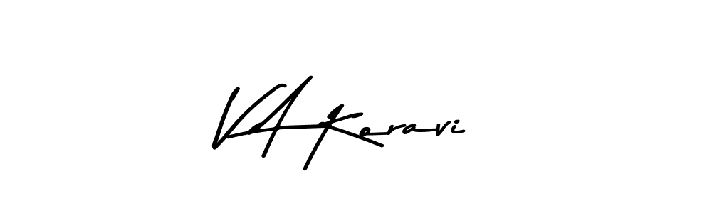 Make a beautiful signature design for name V A Koravi. Use this online signature maker to create a handwritten signature for free. V A Koravi signature style 9 images and pictures png