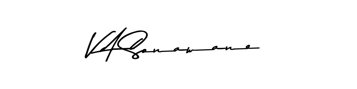 How to Draw V A Sonawane signature style? Asem Kandis PERSONAL USE is a latest design signature styles for name V A Sonawane. V A Sonawane signature style 9 images and pictures png