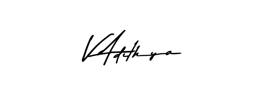 This is the best signature style for the V Adithya name. Also you like these signature font (Asem Kandis PERSONAL USE). Mix name signature. V Adithya signature style 9 images and pictures png