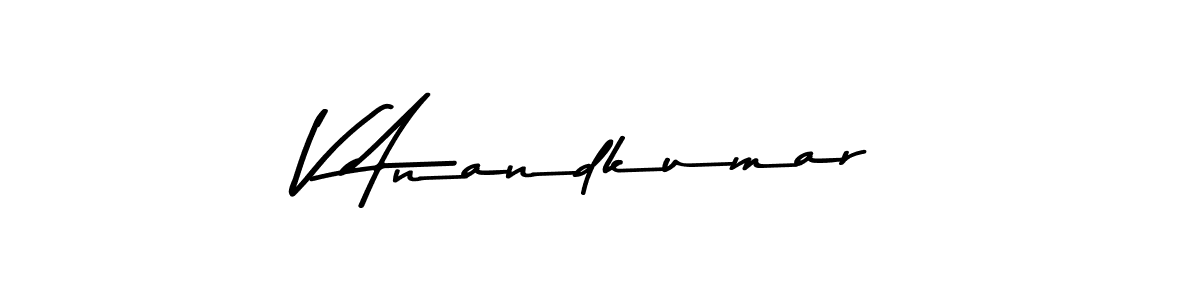 Design your own signature with our free online signature maker. With this signature software, you can create a handwritten (Asem Kandis PERSONAL USE) signature for name V Anandkumar. V Anandkumar signature style 9 images and pictures png