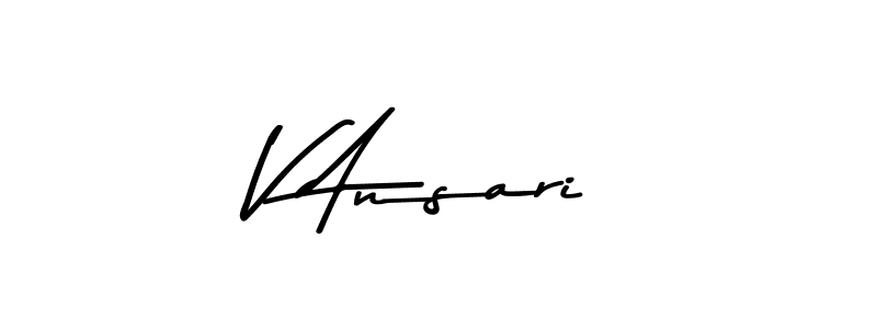 Similarly Asem Kandis PERSONAL USE is the best handwritten signature design. Signature creator online .You can use it as an online autograph creator for name V Ansari. V Ansari signature style 9 images and pictures png