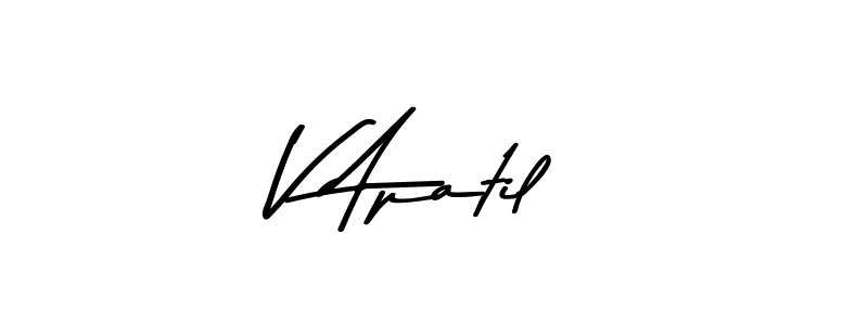How to make V Apatil signature? Asem Kandis PERSONAL USE is a professional autograph style. Create handwritten signature for V Apatil name. V Apatil signature style 9 images and pictures png