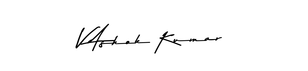 Also You can easily find your signature by using the search form. We will create V Ashok Kumar name handwritten signature images for you free of cost using Asem Kandis PERSONAL USE sign style. V Ashok Kumar signature style 9 images and pictures png
