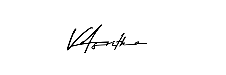 Similarly Asem Kandis PERSONAL USE is the best handwritten signature design. Signature creator online .You can use it as an online autograph creator for name V Asritha. V Asritha signature style 9 images and pictures png