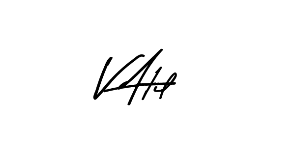 How to make V Atil name signature. Use Asem Kandis PERSONAL USE style for creating short signs online. This is the latest handwritten sign. V Atil signature style 9 images and pictures png