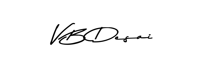 How to make V B Desai signature? Asem Kandis PERSONAL USE is a professional autograph style. Create handwritten signature for V B Desai name. V B Desai signature style 9 images and pictures png