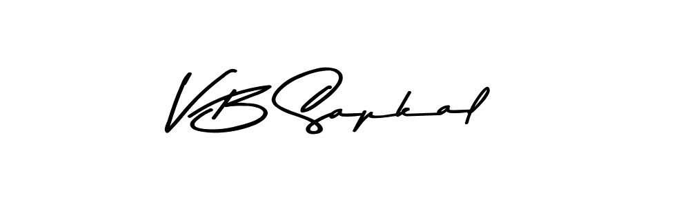 Make a beautiful signature design for name V B Sapkal. Use this online signature maker to create a handwritten signature for free. V B Sapkal signature style 9 images and pictures png