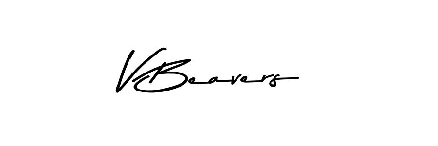 Use a signature maker to create a handwritten signature online. With this signature software, you can design (Asem Kandis PERSONAL USE) your own signature for name V Beavers. V Beavers signature style 9 images and pictures png