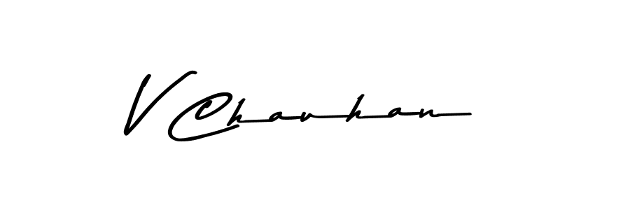 It looks lik you need a new signature style for name V Chauhan. Design unique handwritten (Asem Kandis PERSONAL USE) signature with our free signature maker in just a few clicks. V Chauhan signature style 9 images and pictures png