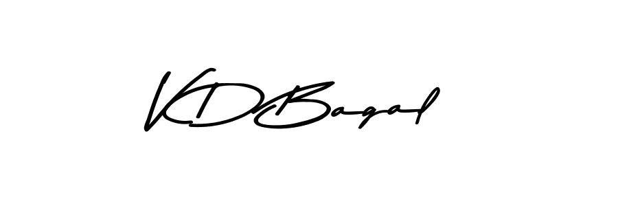 Similarly Asem Kandis PERSONAL USE is the best handwritten signature design. Signature creator online .You can use it as an online autograph creator for name V D Bagal. V D Bagal signature style 9 images and pictures png