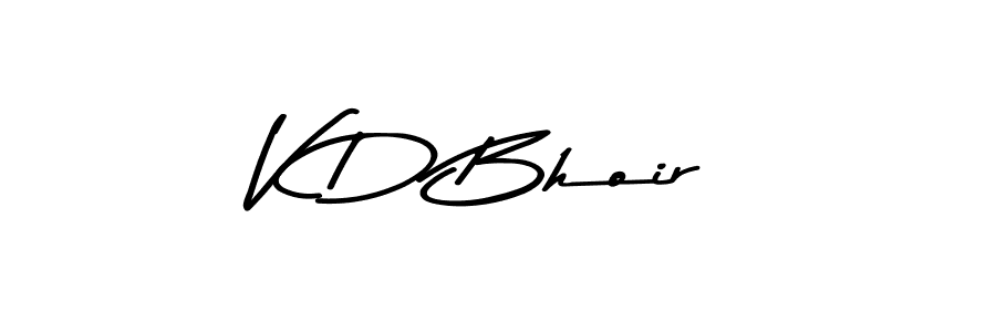 Make a beautiful signature design for name V D Bhoir. Use this online signature maker to create a handwritten signature for free. V D Bhoir signature style 9 images and pictures png