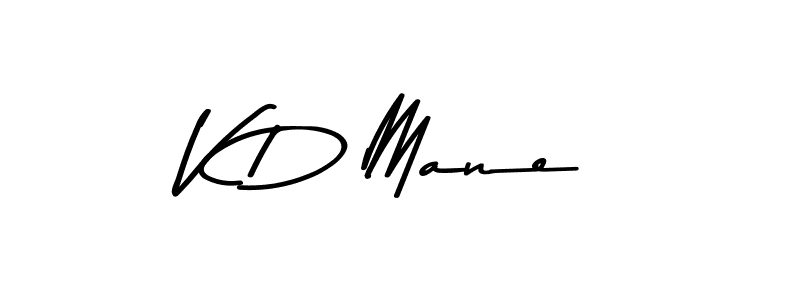 V D Mane stylish signature style. Best Handwritten Sign (Asem Kandis PERSONAL USE) for my name. Handwritten Signature Collection Ideas for my name V D Mane. V D Mane signature style 9 images and pictures png