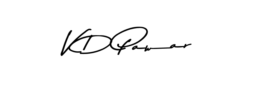 Use a signature maker to create a handwritten signature online. With this signature software, you can design (Asem Kandis PERSONAL USE) your own signature for name V D Pawar. V D Pawar signature style 9 images and pictures png