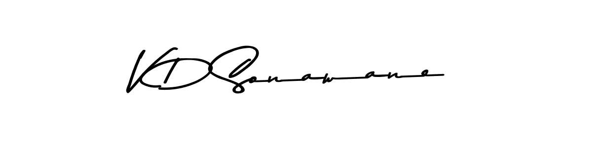 You should practise on your own different ways (Asem Kandis PERSONAL USE) to write your name (V D Sonawane) in signature. don't let someone else do it for you. V D Sonawane signature style 9 images and pictures png