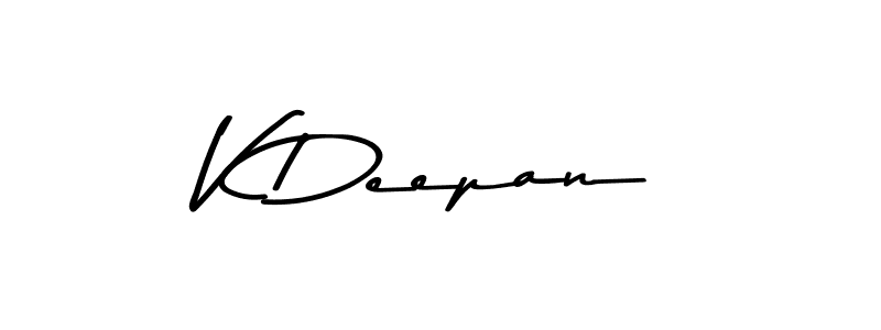 Make a short V Deepan signature style. Manage your documents anywhere anytime using Asem Kandis PERSONAL USE. Create and add eSignatures, submit forms, share and send files easily. V Deepan signature style 9 images and pictures png